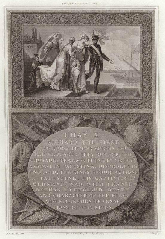 Richard I. verlässt Zypern von English School