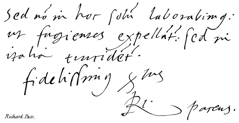Richard Pace von English School