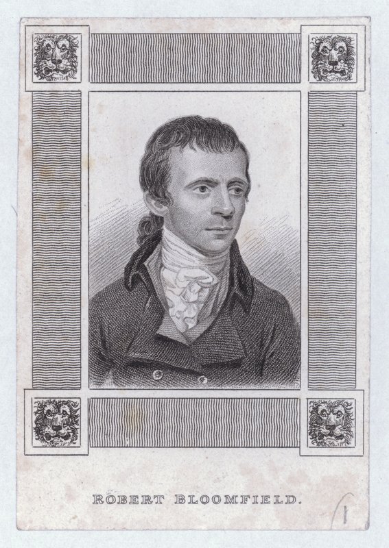 Robert Bloomfield, englischer Dichter (Stich) von English School