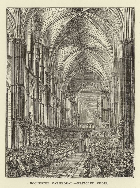 Rochester Kathedrale, restaurierter Chor von English School