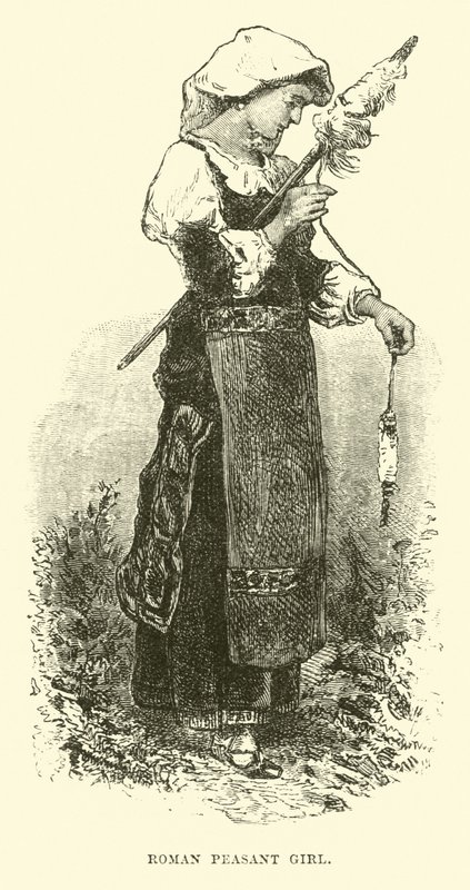 Römisches Bauernmädchen von English School