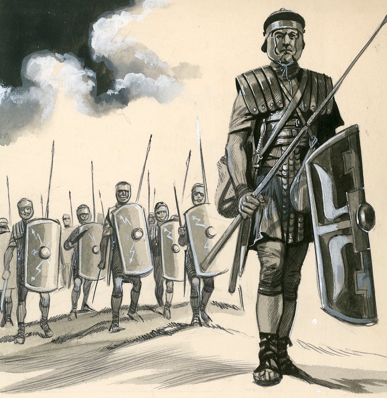 Römischer Soldat von English School