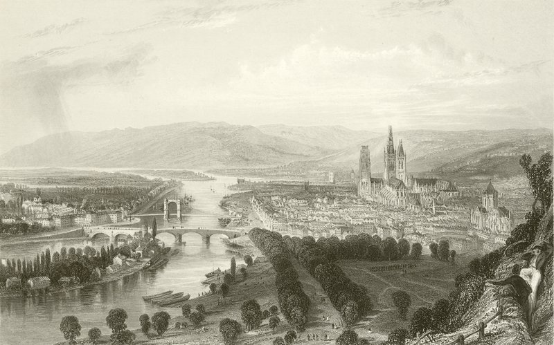 Rouen an der Seine von English School