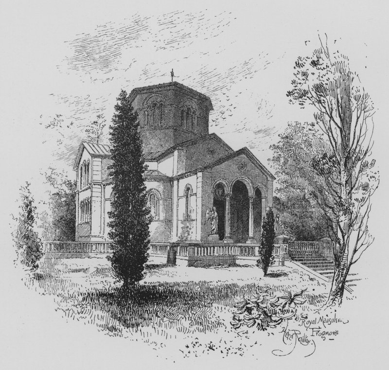 Königliches Mausoleum, Frogmore (Stich) von English School