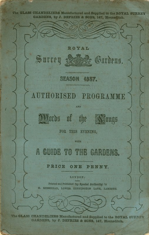 Royal Surrey Gardens von English School