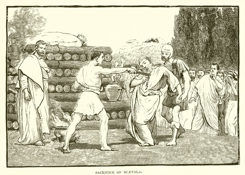 Opferung von Scaevola von English School
