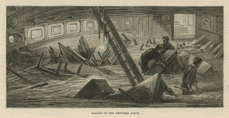 Salon der SS Princess Alice von English School