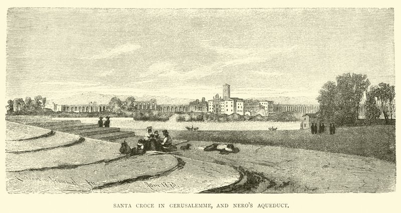 Santa Croce in Gerusalemme und Neros Aquädukt von English School