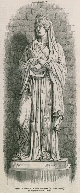 Sarah Siddons Denkmal in der Westminster Abbey von English School
