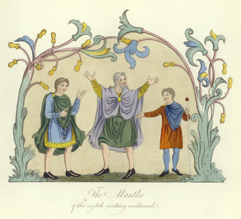 Sächsische Mäntel des 8. Jahrhunderts von English School