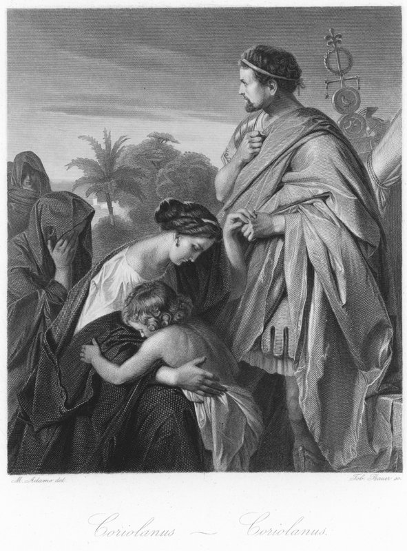 Szene aus Coriolanus von English School