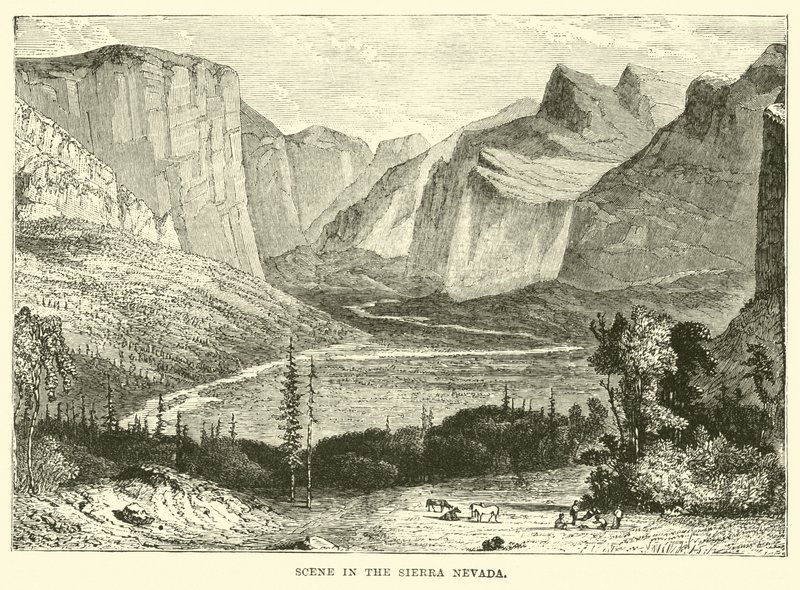 Szene in der Sierra Nevada von English School