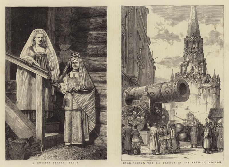 Szenen in Russland (Stich) von English School