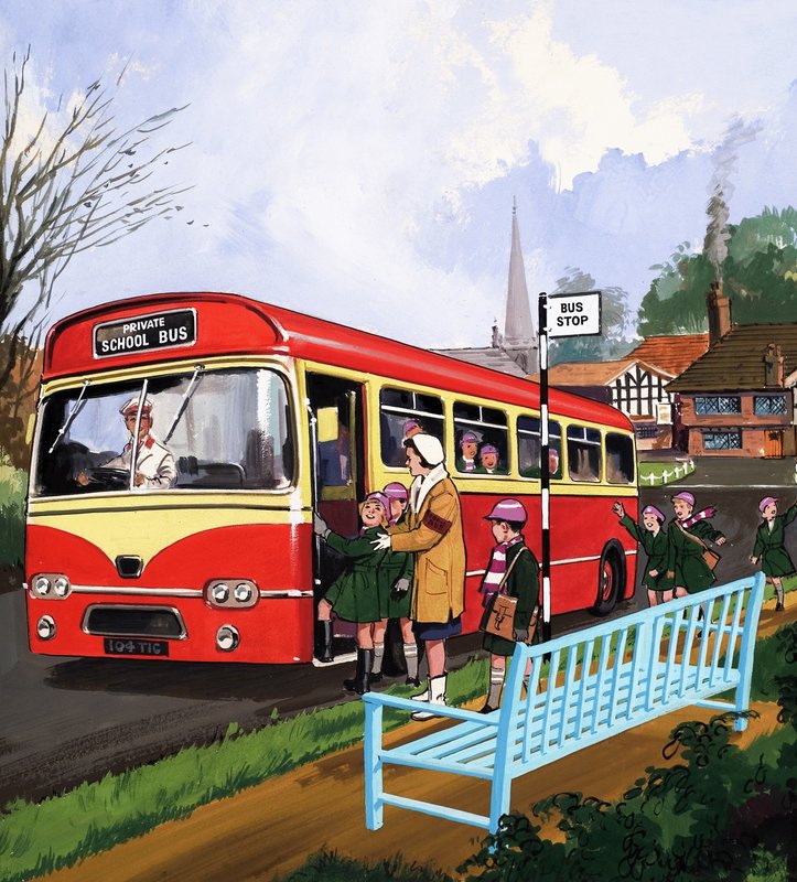 Schulbusfahrer von English School