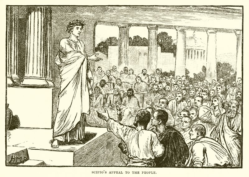 Scipios Appell an das Volk von English School