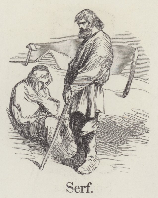 Leibeigener (Gravur) von English School
