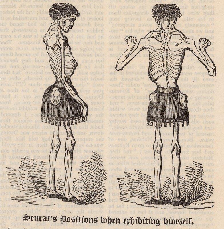 Seurats Positionen bei seiner Ausstellung von English School