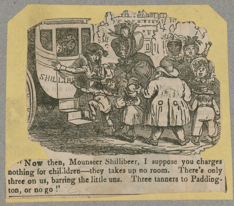 Shillibeer Omnibus; Karikatur von English School