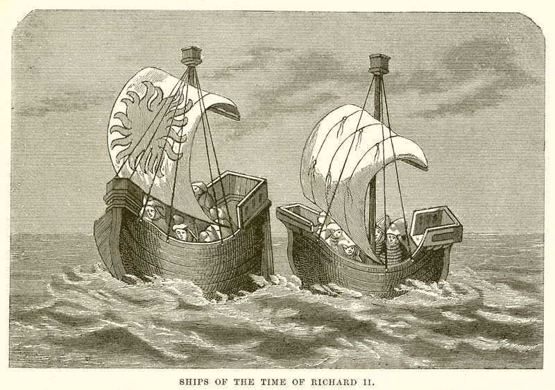 Schiff aus der Zeit von Richard II von English School