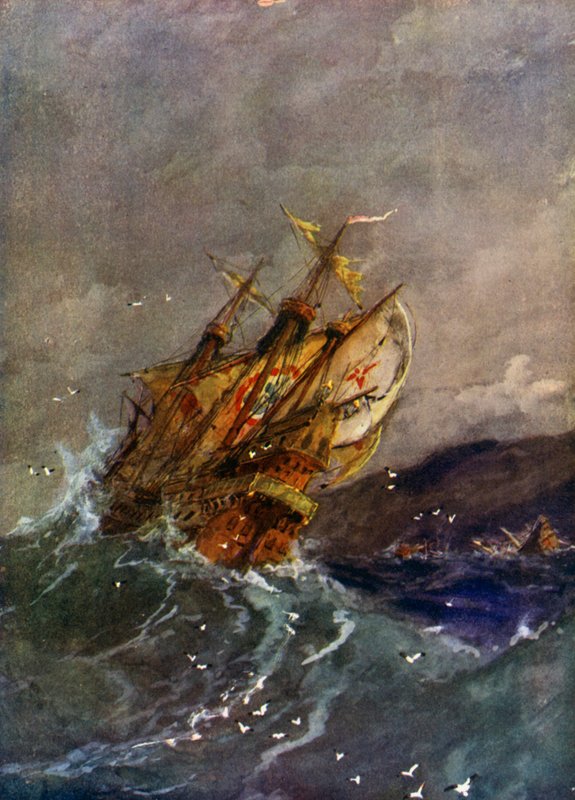 Schiffe der Spanischen Armada von English School