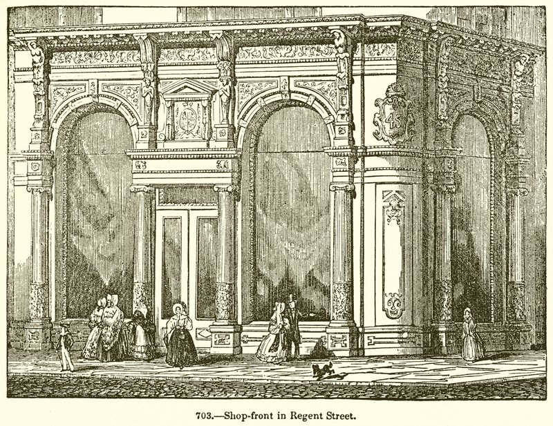 Ladenfront in der Regent Street von English School