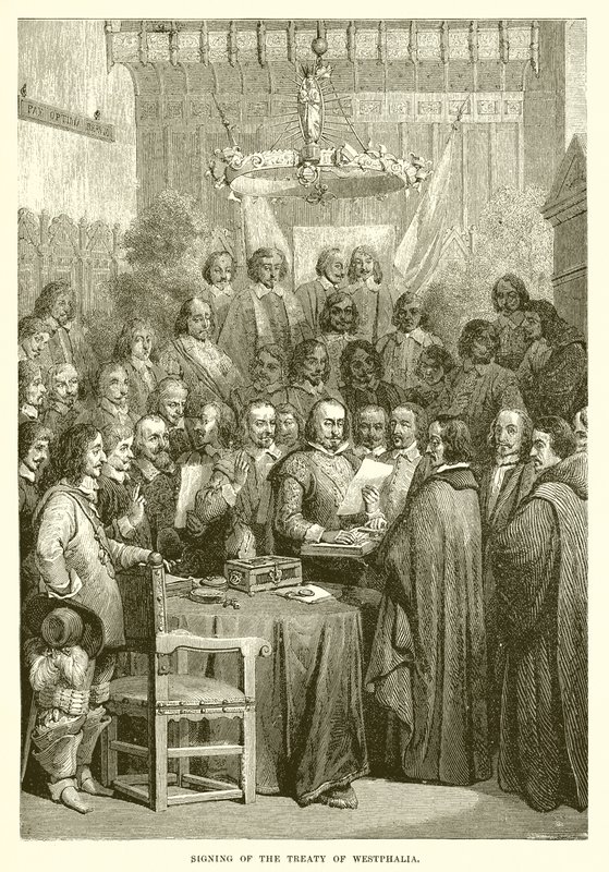 Unterzeichnung des Westfälischen Friedens von English School