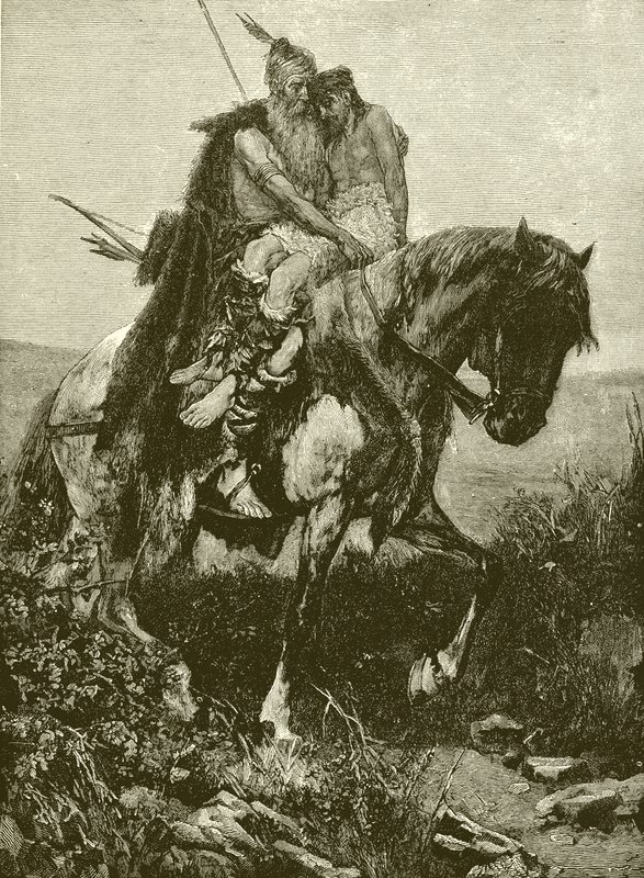 Sigurd mit dem Körper von König Harold von English School