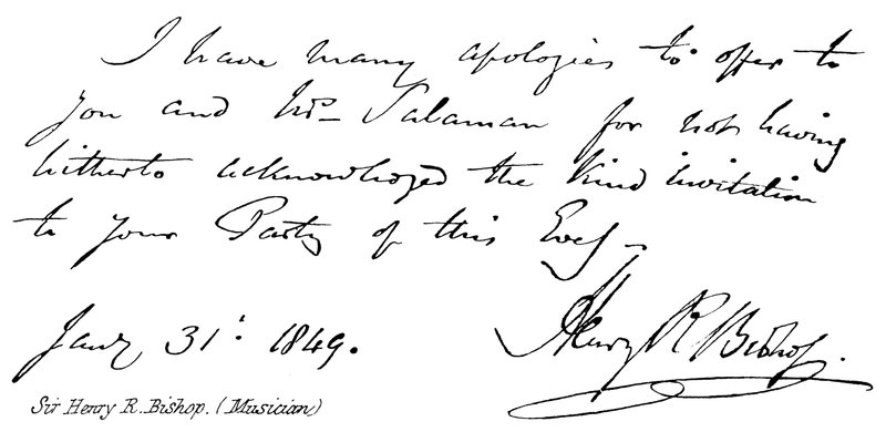 Sir Henry R. Bishop (Musiker) von English School