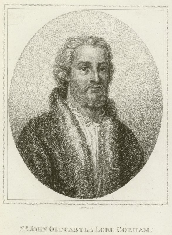 Sir John Oldcastle, Lord Cobham (Gravur) von English School
