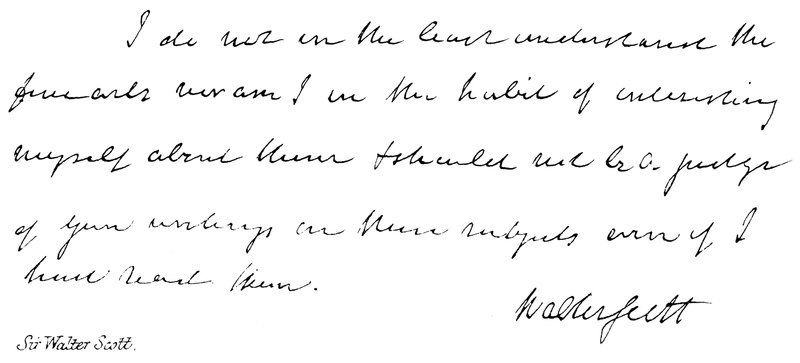 Sir Walter Scott von English School