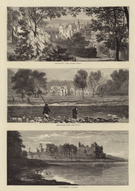 Sir Walter Scott Jubiläum (Gravur) von English School