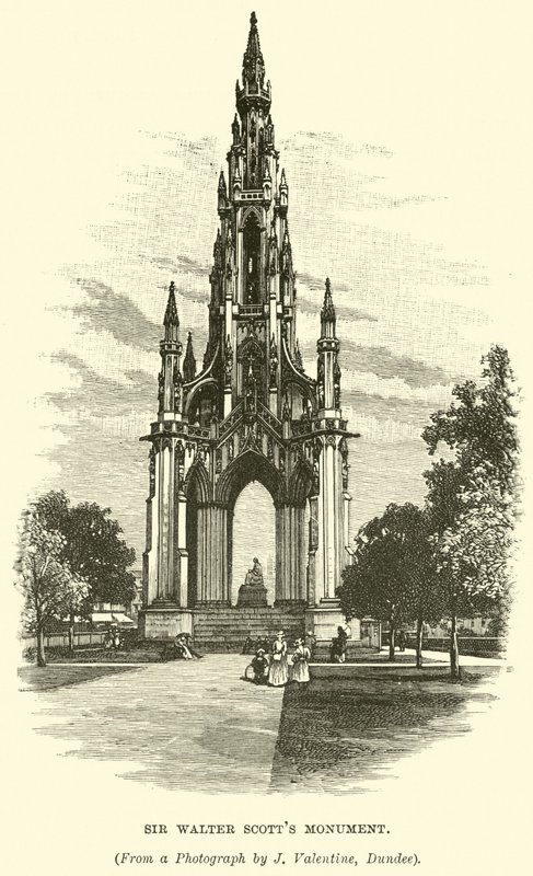 Sir Walter Scotts Denkmal von English School