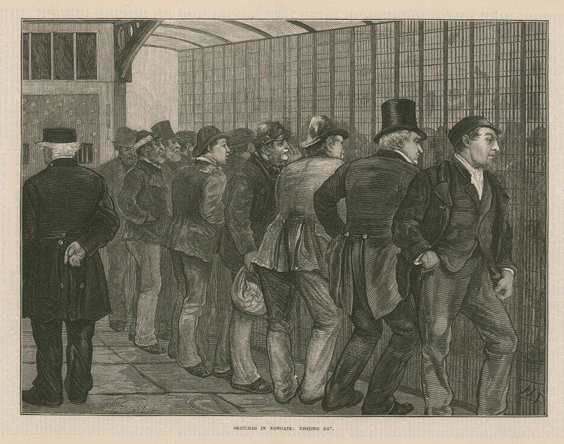 Skizzen in Newgate von English School