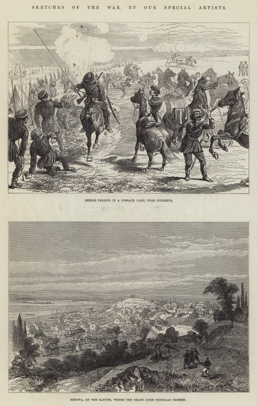 Kriegsskizzen (Stich) von English School