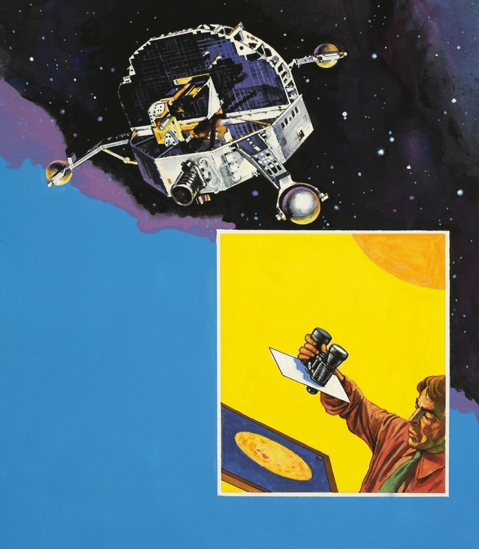 Weltraumsatellit von English School