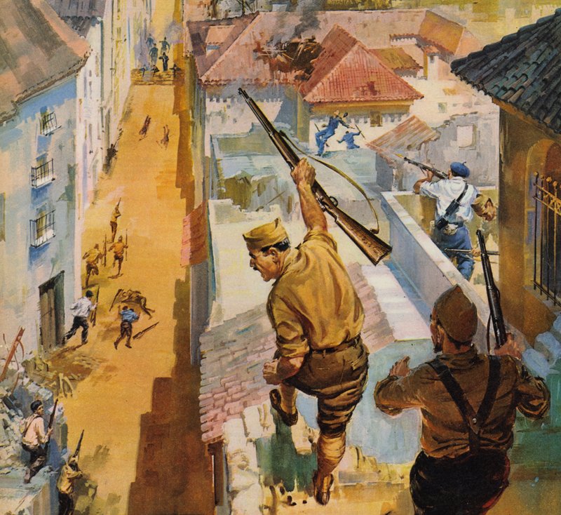 Spanischer Bürgerkrieg von English School