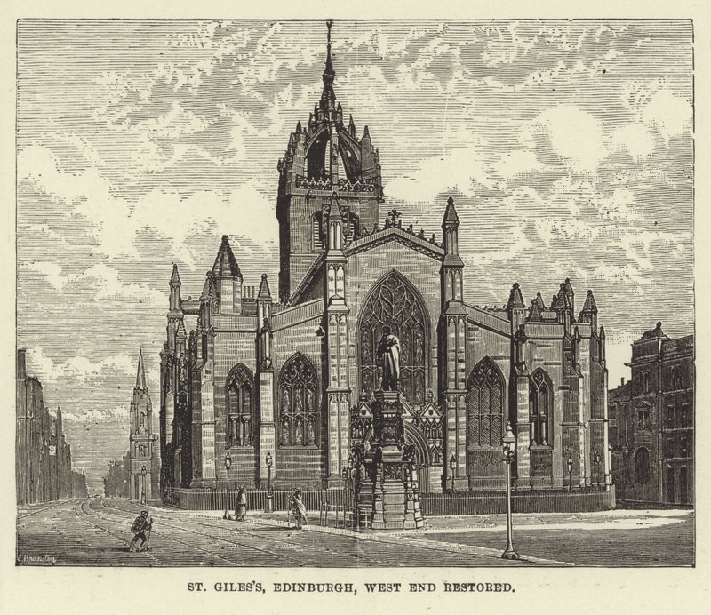 St. Giles, Edinburgh, Westende restauriert von English School