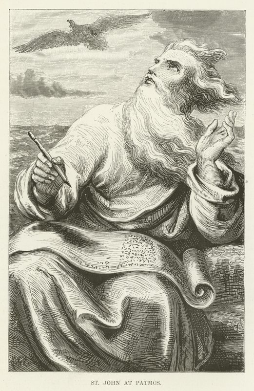 Der Heilige Johannes auf Patmos von English School
