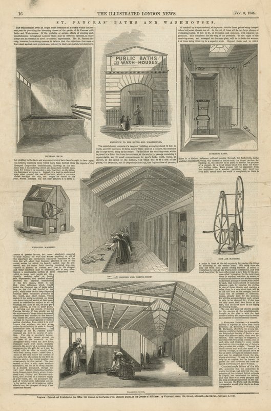 St Pancras Bäder und Waschhäuser von English School