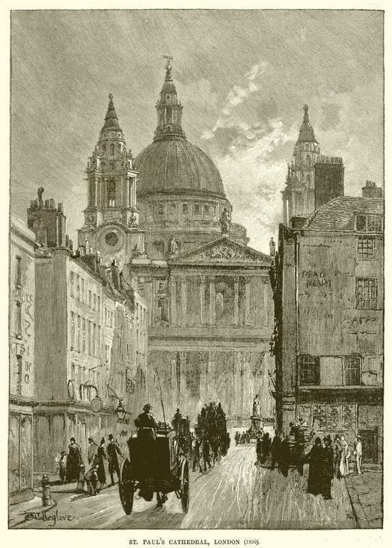 St. Pauls Kathedrale, London (1890) von English School