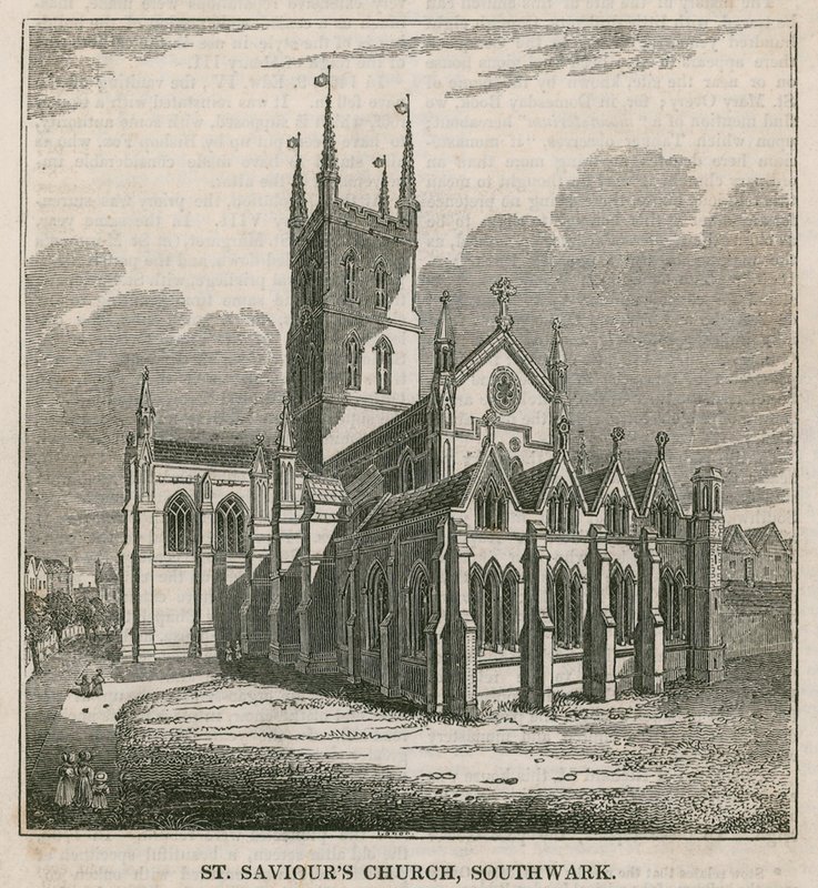 St. Saviours Kirche, Southwark, Surrey von English School