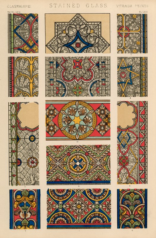 Buntglas von English School
