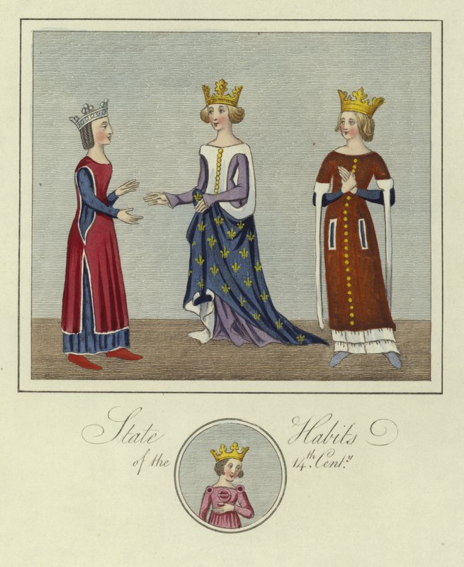 Staatsgewänder des 14. Jahrhunderts von English School