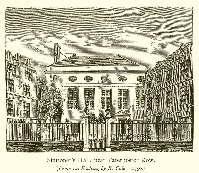 Stationers Hall, nahe Paternoster Row von English School