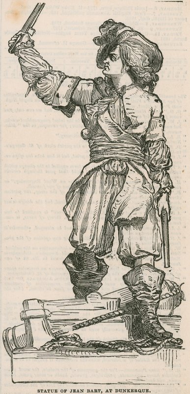Statue von Jean Bart in Dunkerque von English School