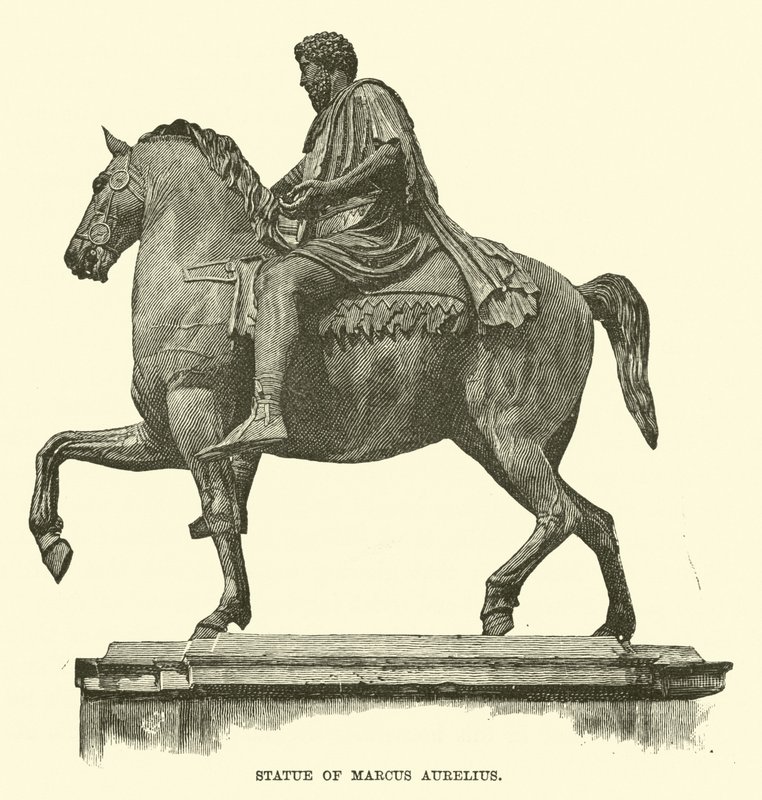 Statue von Marcus Aurelius von English School