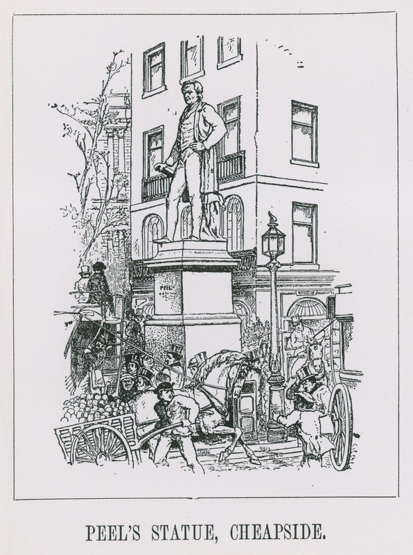 Statue von Peel von English School