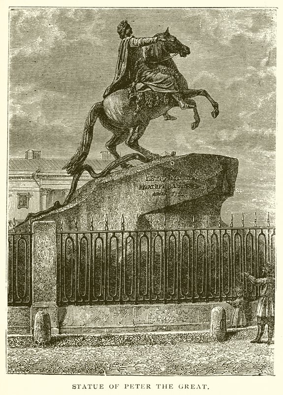 Statue von Peter dem Großen von English School