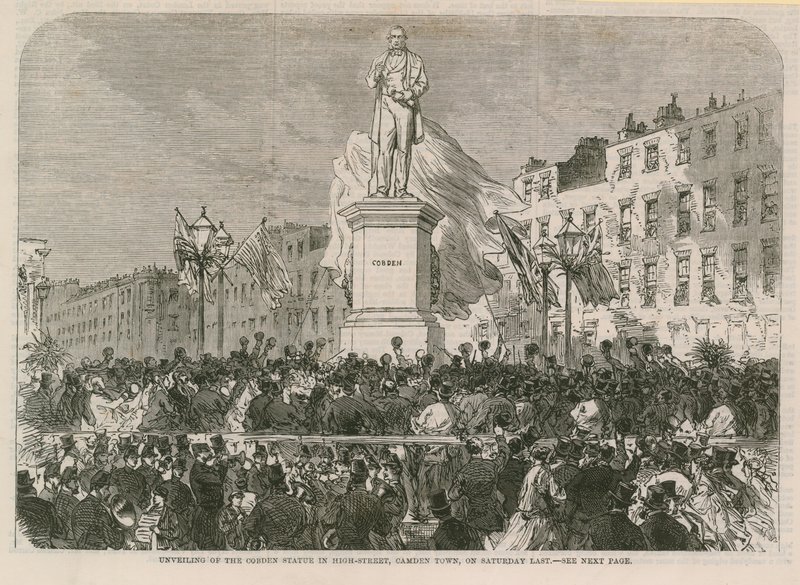 Statue von Richard Cobden von English School
