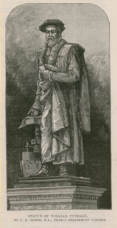 Statue von William Tyndale von English School
